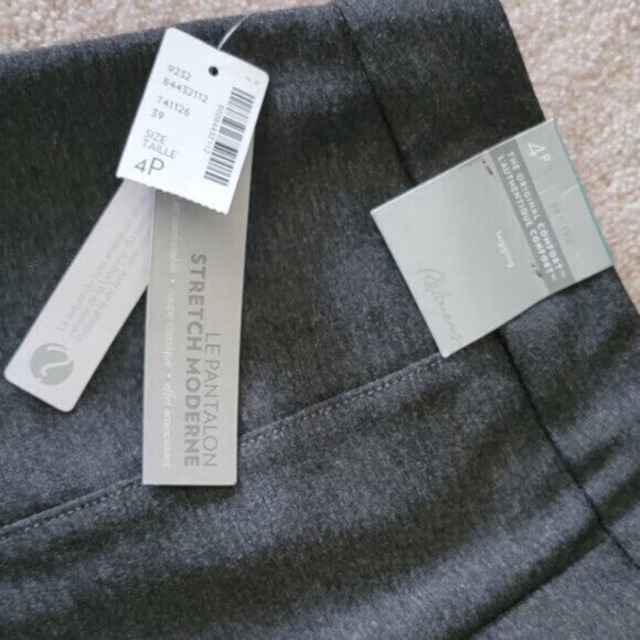 New Reitmans Pants NWT Comfort Modern Stretch Pant Legging Gray Size 4 Petite - Picture 6 of 7